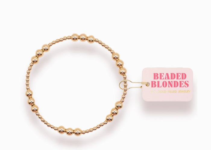 ily most in gold beaded blondes
