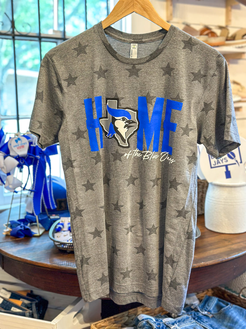 grey star home of the blue jays tee