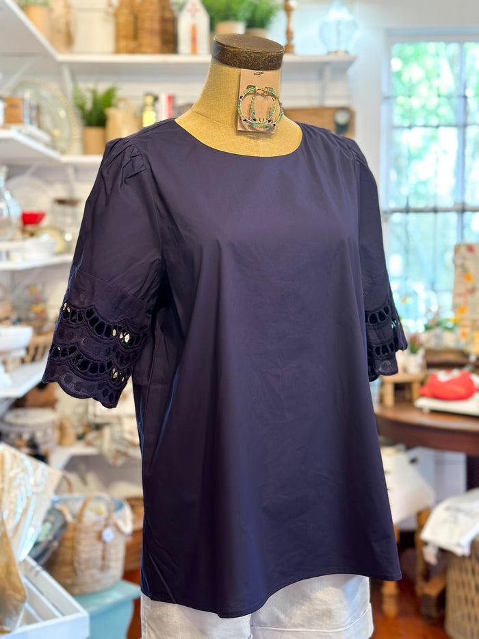 Nelda Top - Navy