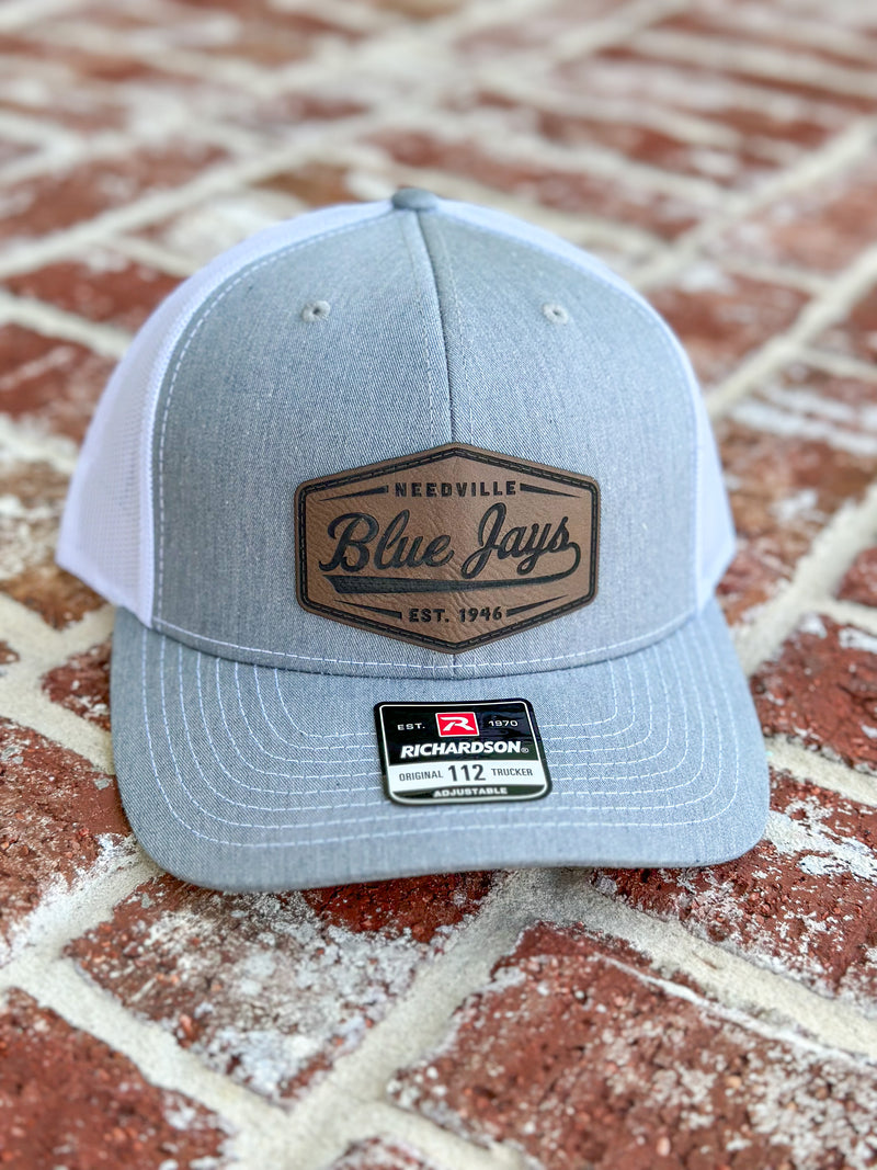 needville blue jay grey/white hat