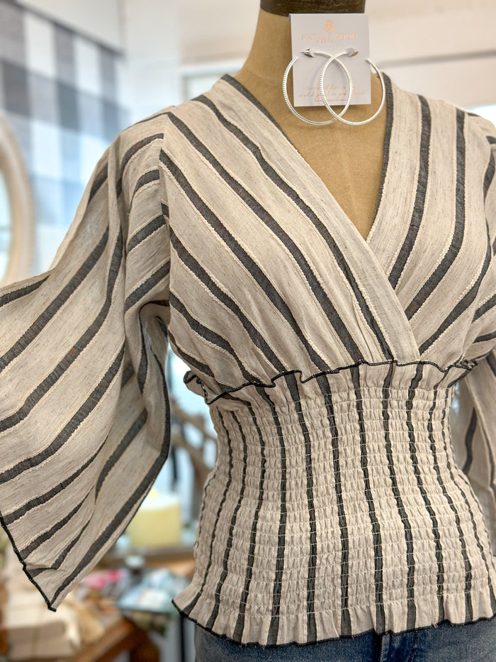 dear john stripe marcela top