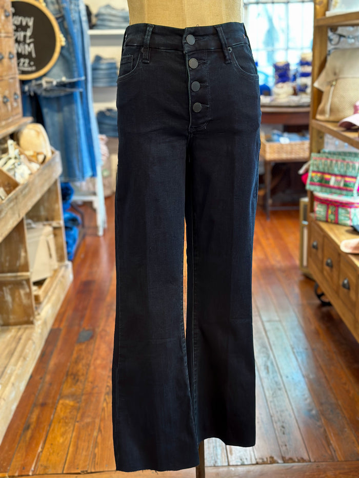 dear john jeanne crop flare dark wash