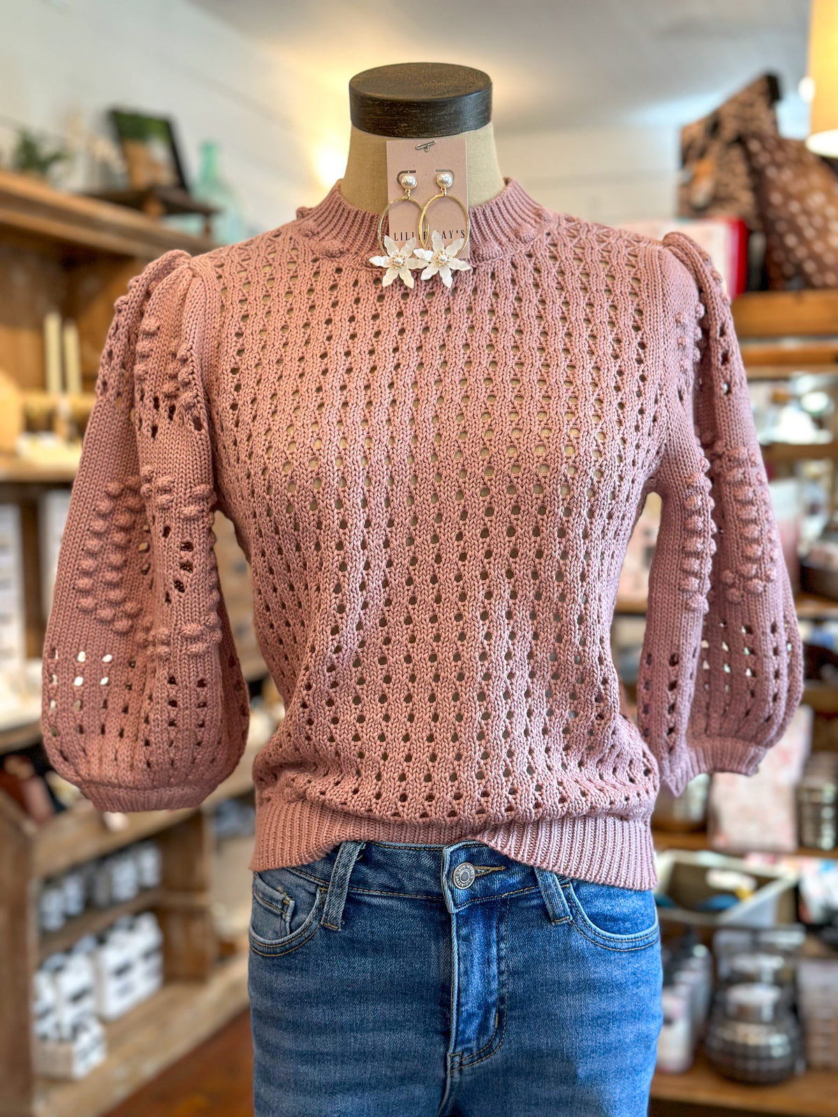 blush pink short sleeve sweater antoehr love