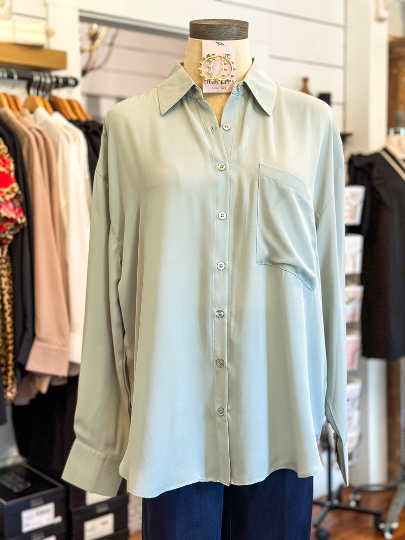 light green polyester dress top