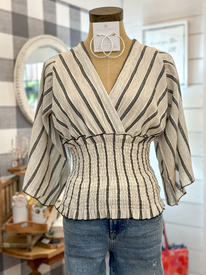 dear john marcela top stripe