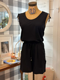another love black short romper