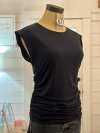 black side Ruched top another love