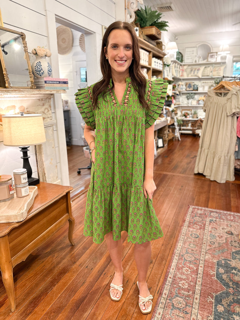 layerz clothing green collins dress
