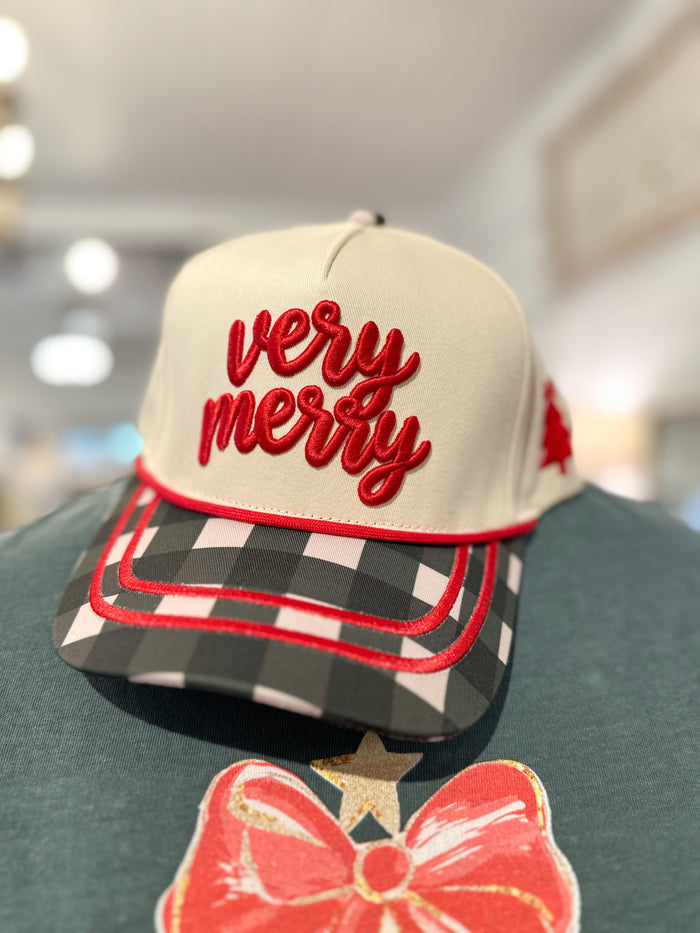 very merry holiday hat 