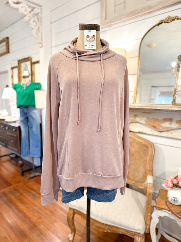 light brown long sleeve pullover 