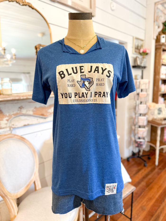 needville blue jays you play I pray tee