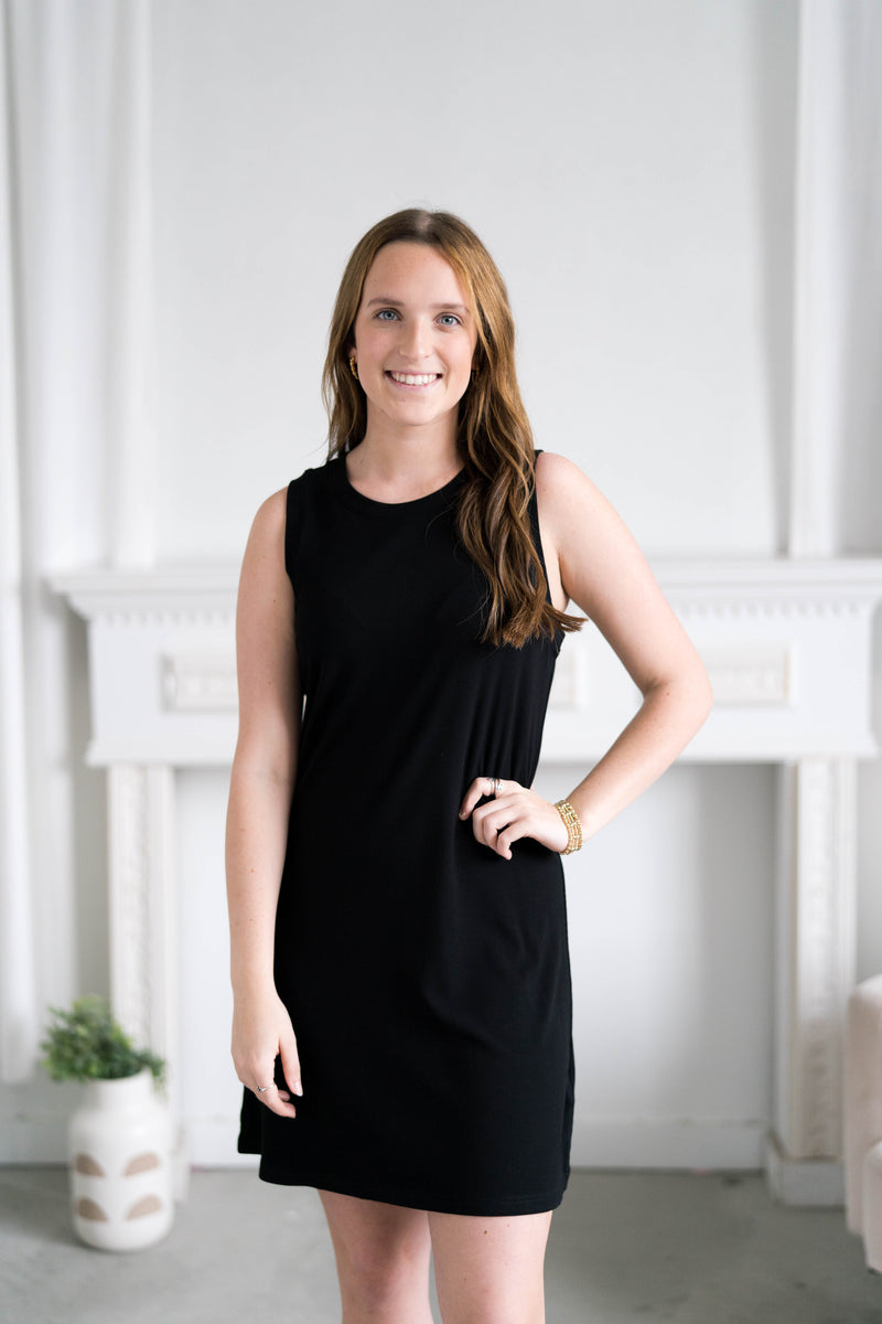 another love justine dress in black