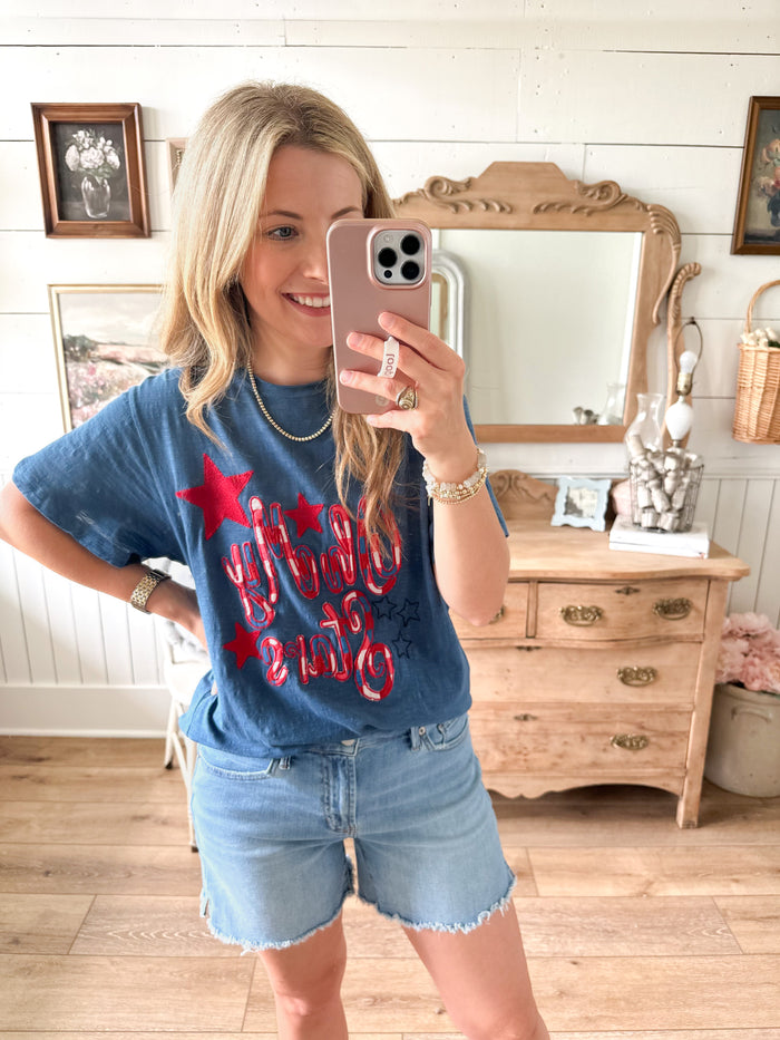 layerz clothing oh my stars tee blue 