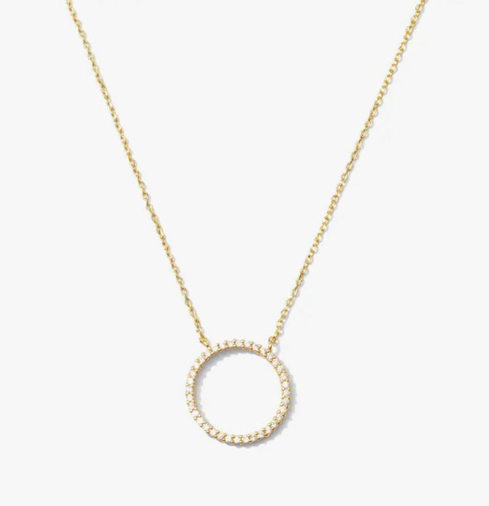 open circle necklace