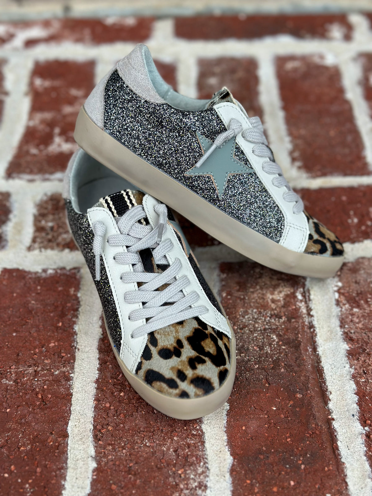 black glitter shu shop sneaker