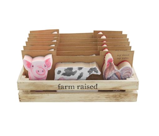 farm animal kitchen sponge set