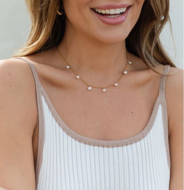 splendid iris water resistant pearl necklace 