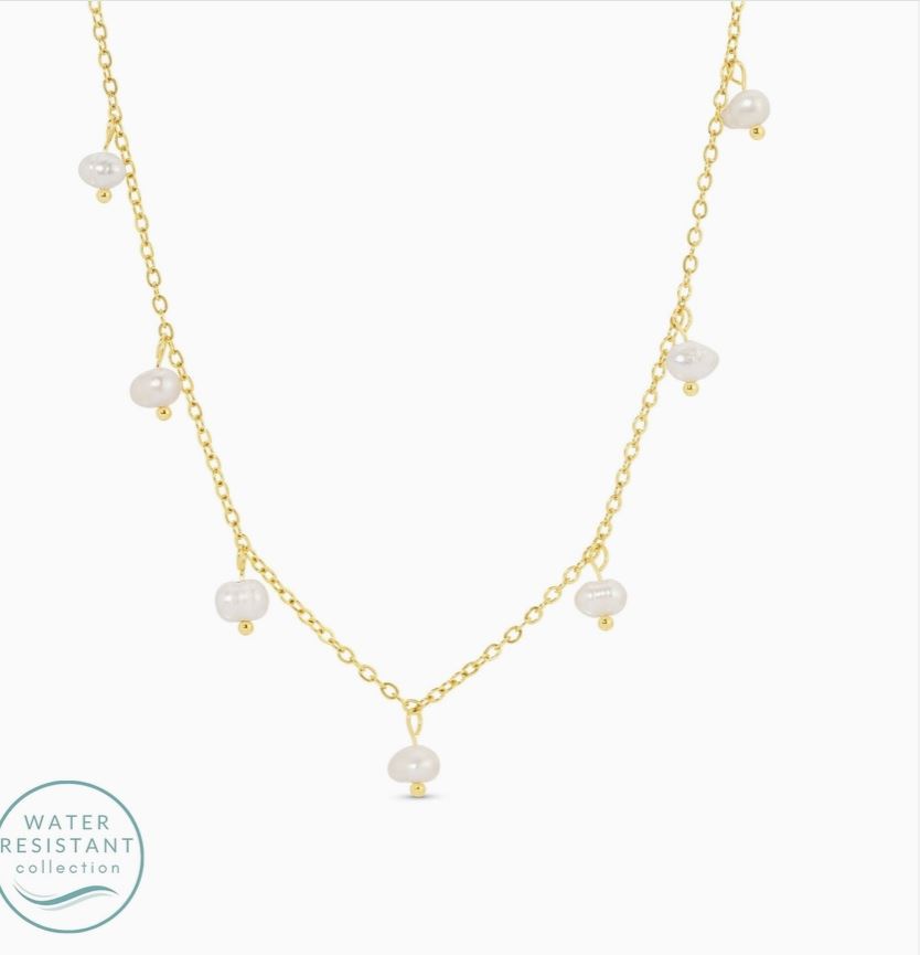 splendid iris water resistant necklace with pearls