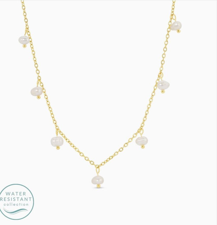 splendid iris water resistant necklace with pearls