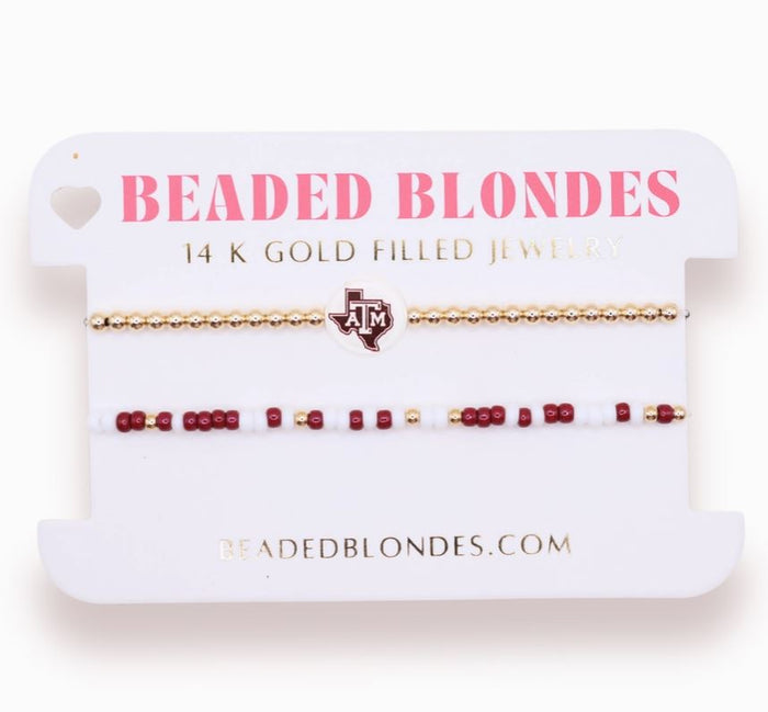 beaded blondes tamu stack
