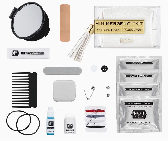 white mini emergency kit pinch provisions 