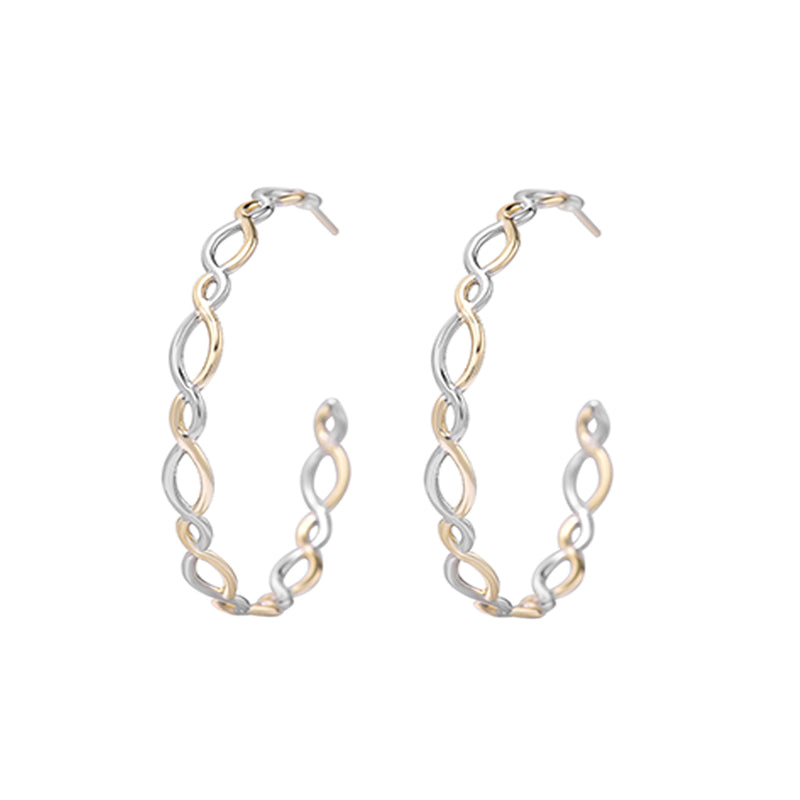 gold & silver bloom hoops natalie wood designs