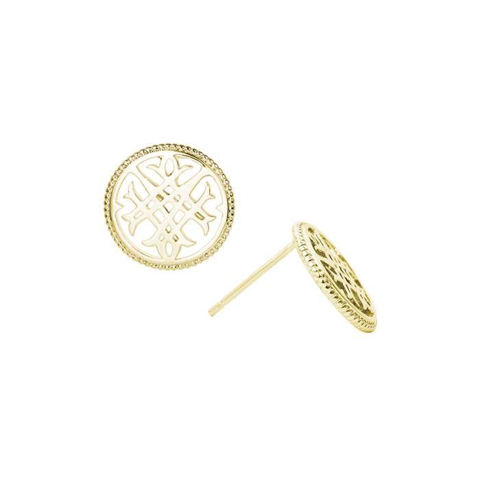 natalie wood designs circle logo stud 