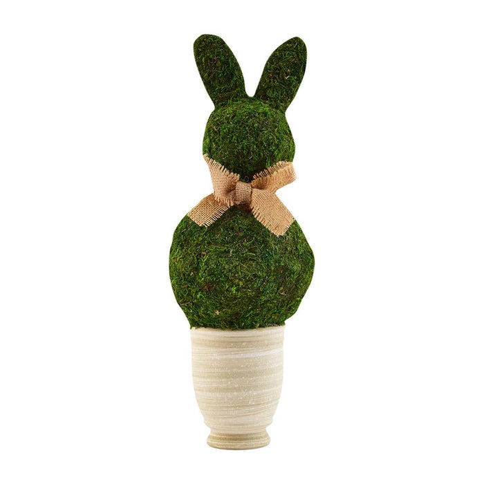 mud pie green bunny decor