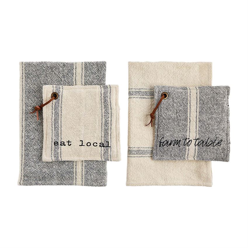Farmhouse Style Pot Holder Set