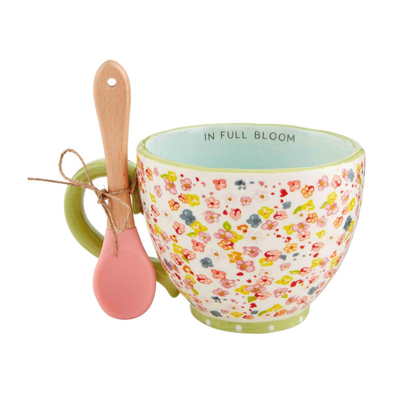 mud pie floral coffee mug - in full bloom 