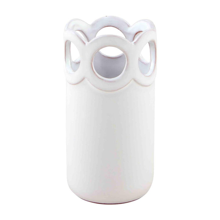mud pie scallop edge bud vase