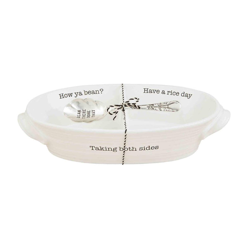 mud pie rice and bean baker set