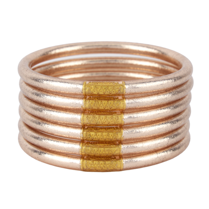 budhagirl champagne bangle stack