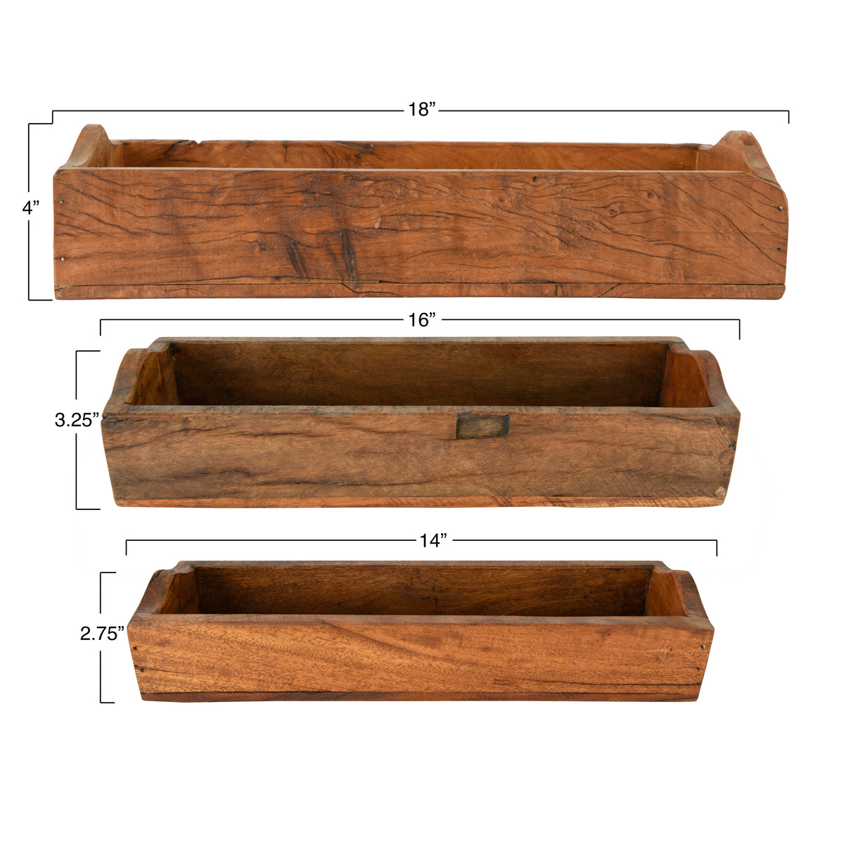 wood tray assorted sizes