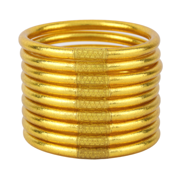 budhagirl gold bangles stack