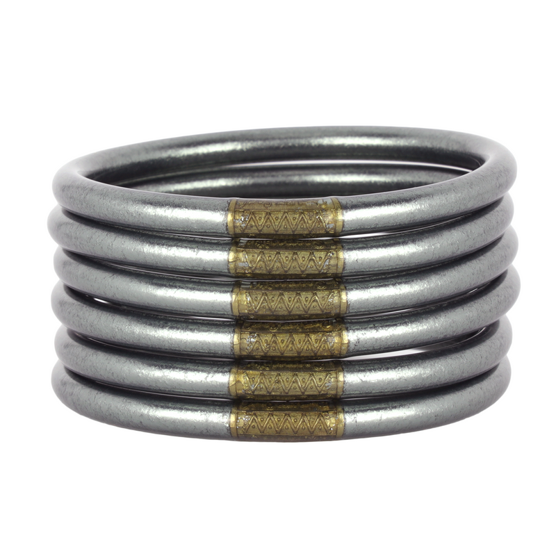 budhagirl graphite bangle stack