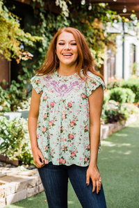 heidi top from layerz clothing plus size floral 