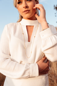 rhodium silver believer cross necklace 