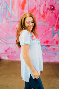 white linen sicily top from layerz clothing 