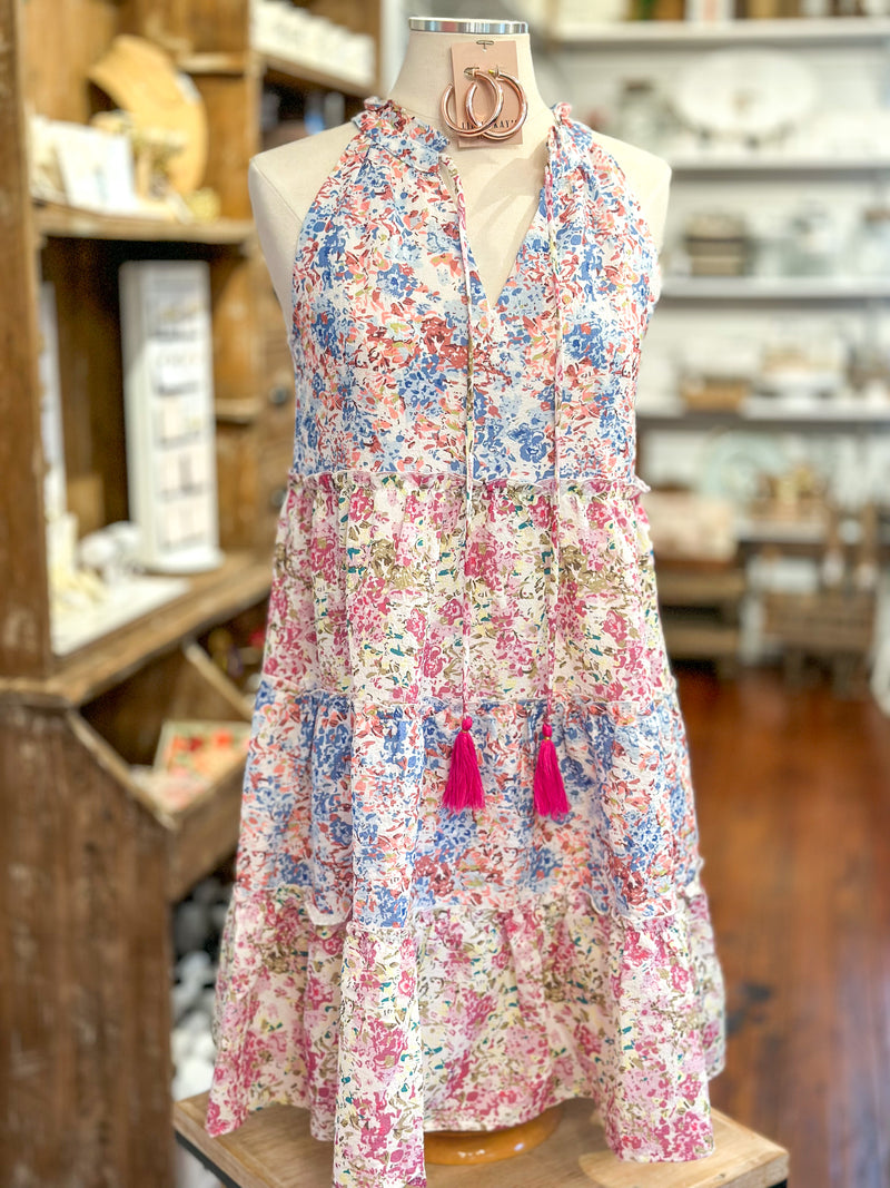 multi color floral thml dress