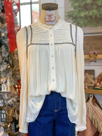 dear john xenia top in cream 