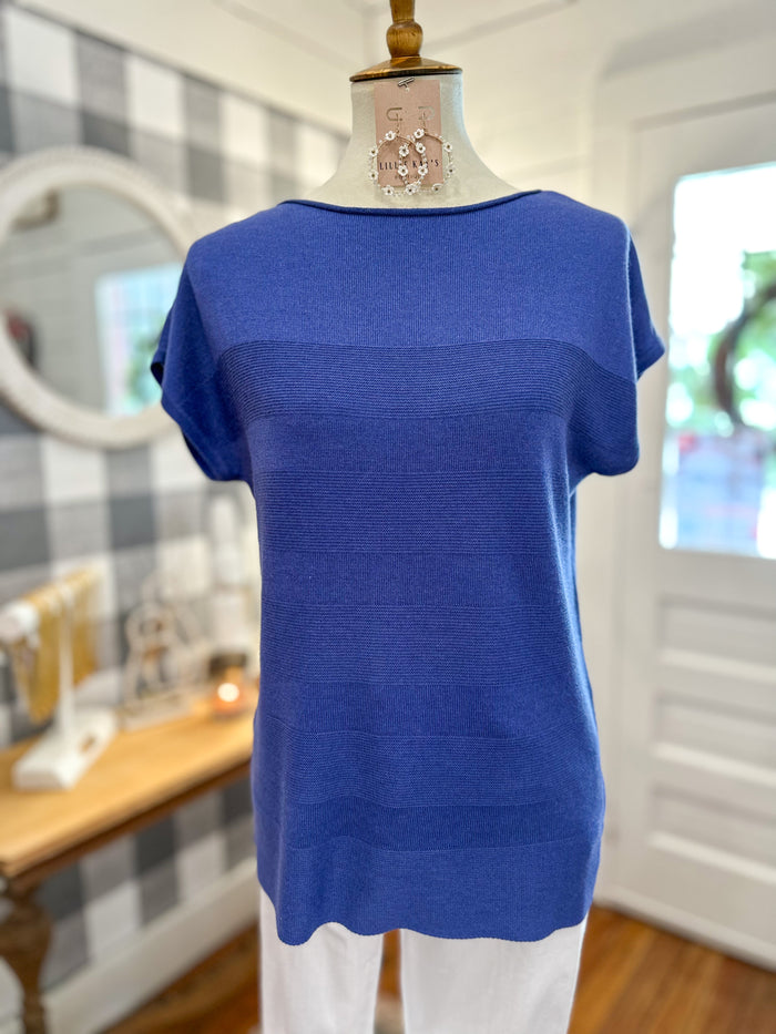 royal blue sweater top