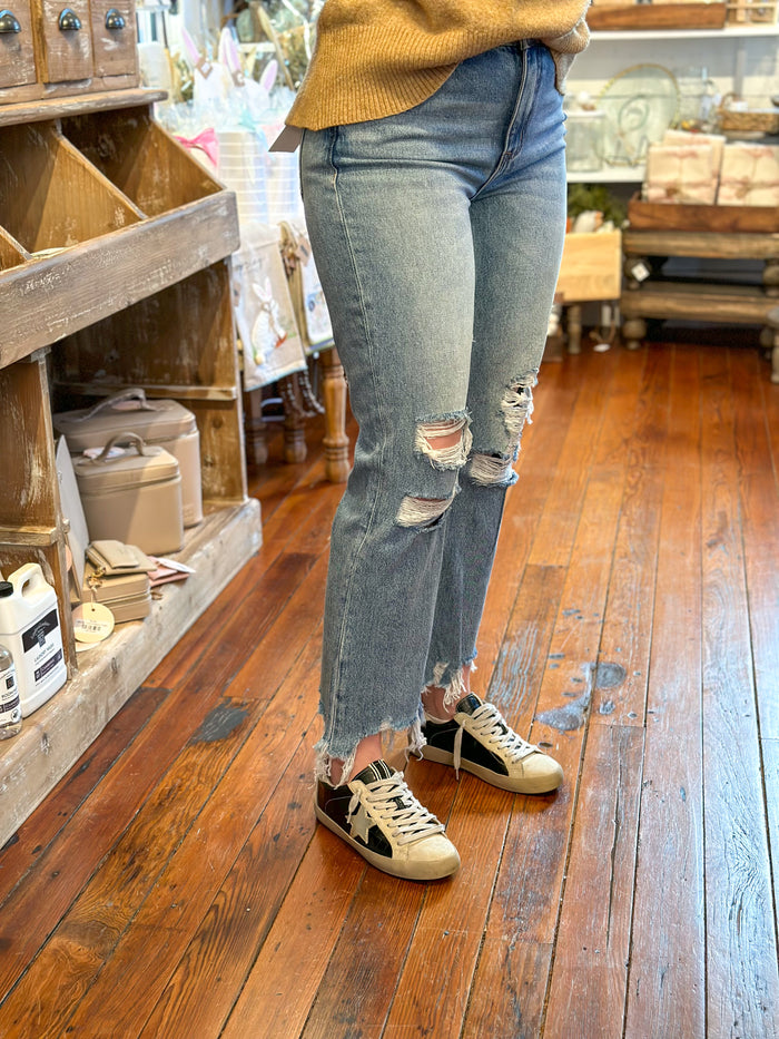 vervet denim straight leg jean 