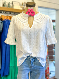 white lace cameron dear john top