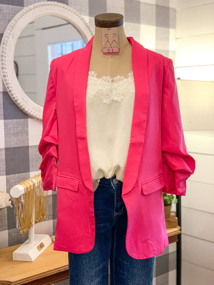 bright pink jessie blazer by texas true threads
