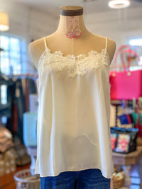 cream color lace cami 