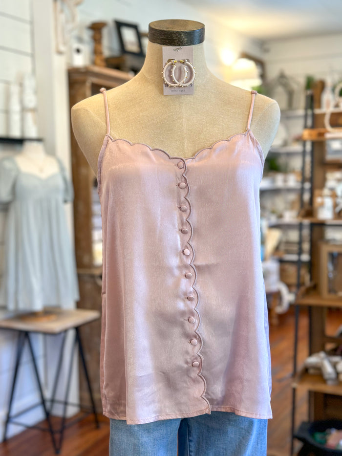 blush pink layering camisole